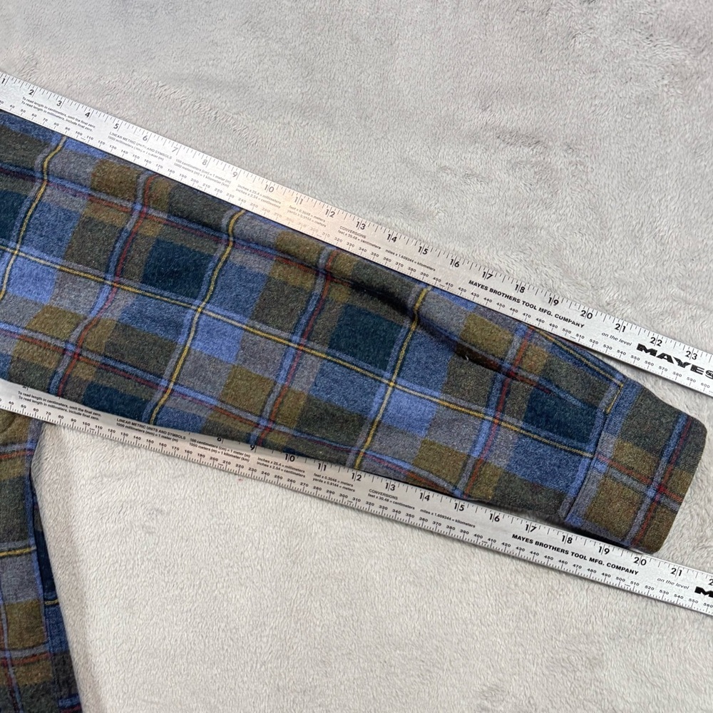 Vintage 80’s Loop Collar Pendleton Board Shirt Bl… - image 5